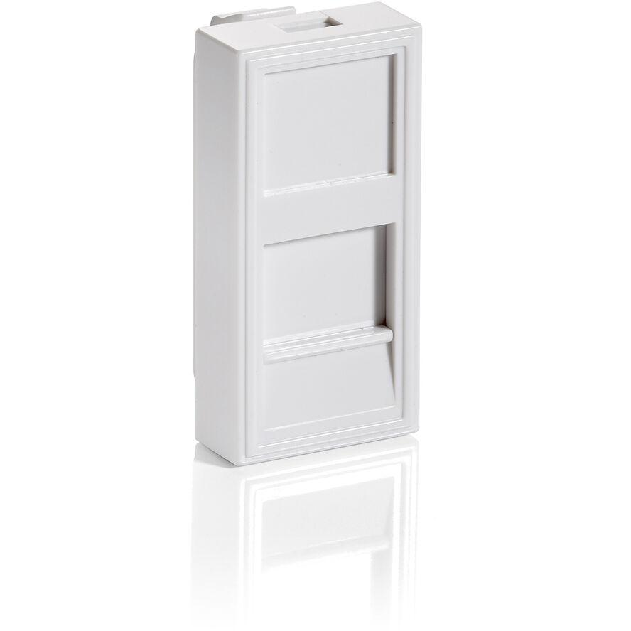 Equip Unterputzdose Einsatz French 1 Keystone 45x22 RAL9010 Polybeutel (125474)