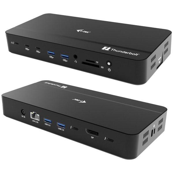 i-tec TB5TRIPLEDOCKM2PD laptop dock & poortreplicator Bedraad Zwart