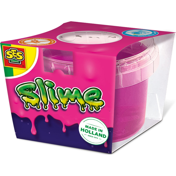 SES Creative - Slime Neon Roze - Slijm in felle neon kleur – Kant en klare slijm - Spelen met slijm - 140 gram Melma