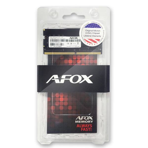 AFOX 8GB DDR4 3200MHz SO-DIMM Notebook Memória