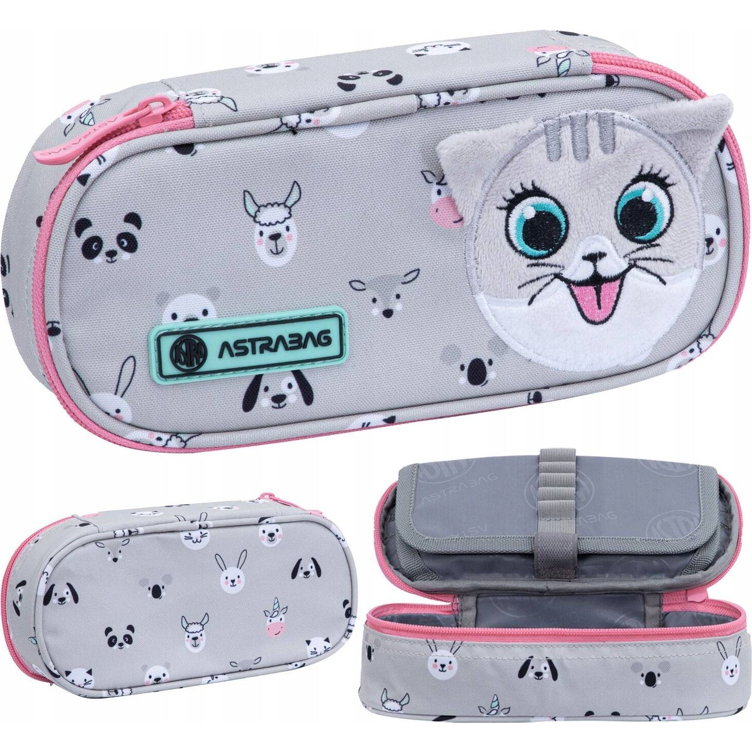 Astra Cicás Ovális Tolltartó - Cute Kitty (505023065)