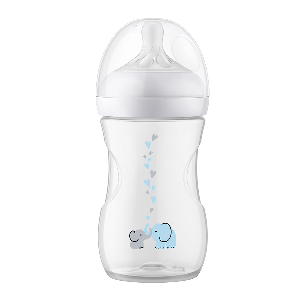 Philips AVENT cumisüveg Natural Response AirFree szeleppel 260ml elefánt (MTTF-8710103990406)