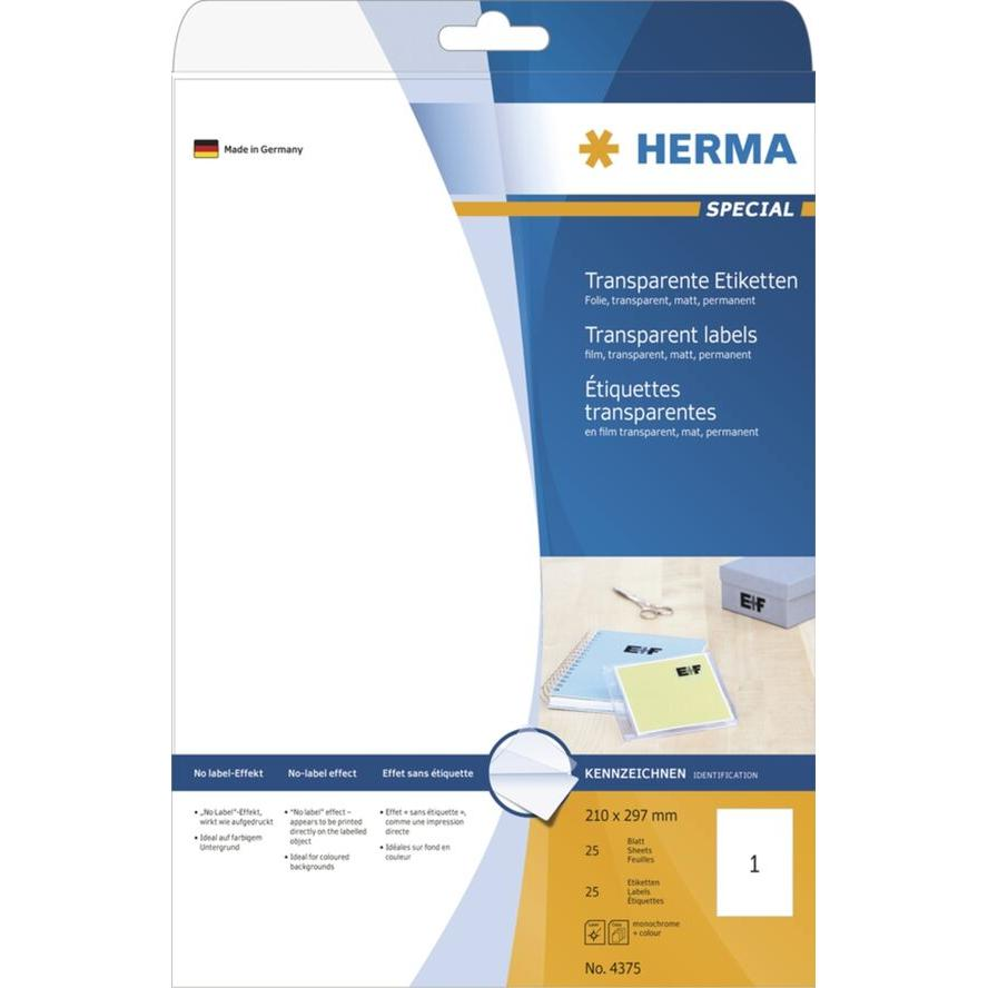 Herma 210x297 mm Címke lézer nyomtatóhoz (25 címke / csomag) (4375)