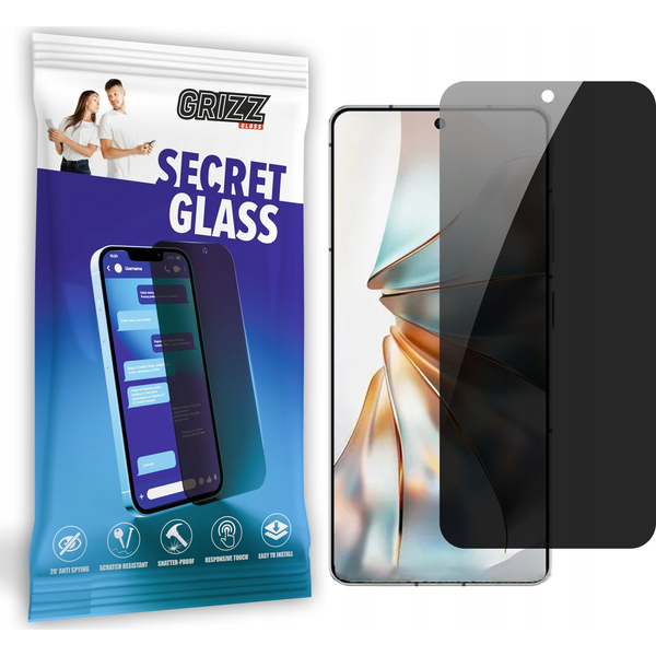  GrizzGlass Szkło prywatyzujące GrizzGlass SecretGlass do ZTE Nubia Z60S Pro