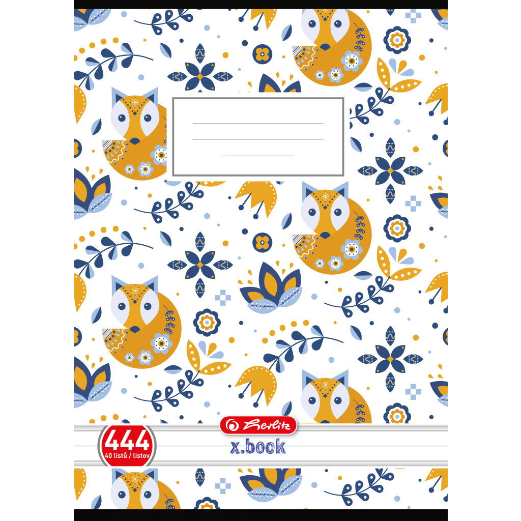 HERLITZ 444 famentes, vonalas, vegyes, lányos, véletlenszerű minta (60078329)