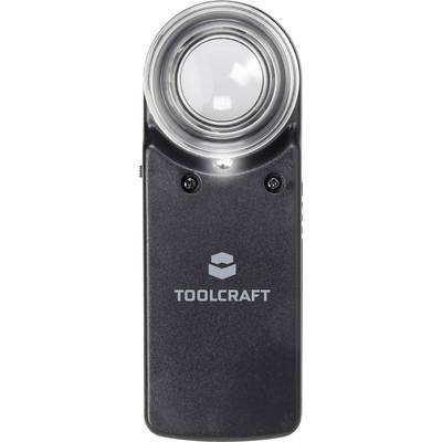 Lupa LED TOOLCRAFT 1303080, 15 x, 20 mm (1303080)