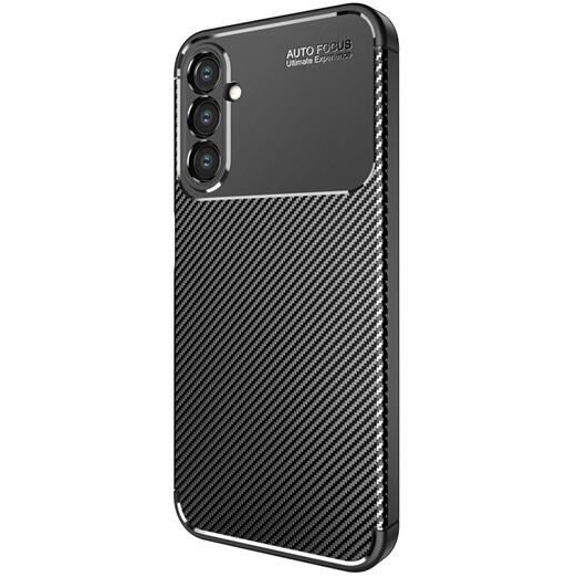 Gigapack Samsung Galaxy A14 5G (SM-A146) karbon mintás szilikon tok fekete (GP-136861) (GP-136861)