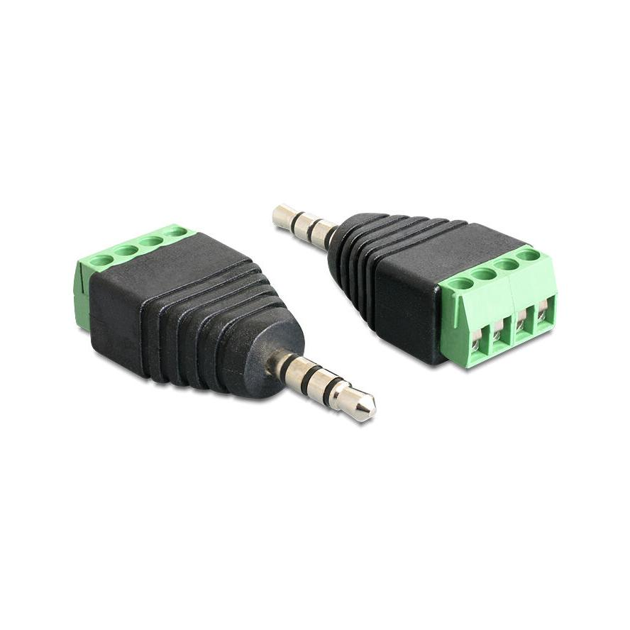 DeLock Stereo plug 3.5 mm > Terminal Block 4 pin Adapter (65453)