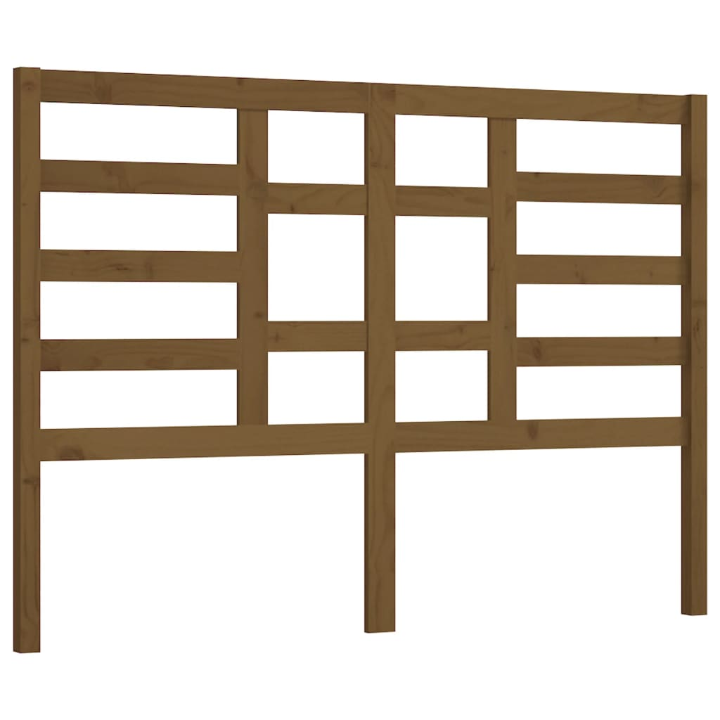 mézbarna tömör fenyőfa ágyfejtámla 156 x 4 x 104 cm (818148)