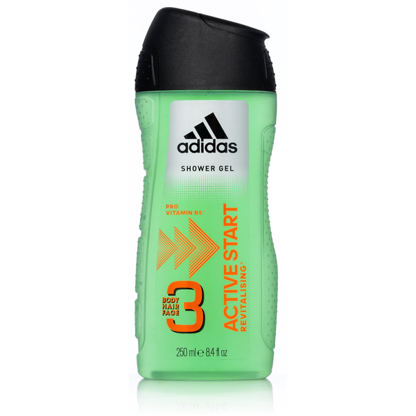 Душ гел за мъже 3 in 1 Adidas Active Start 250 мл