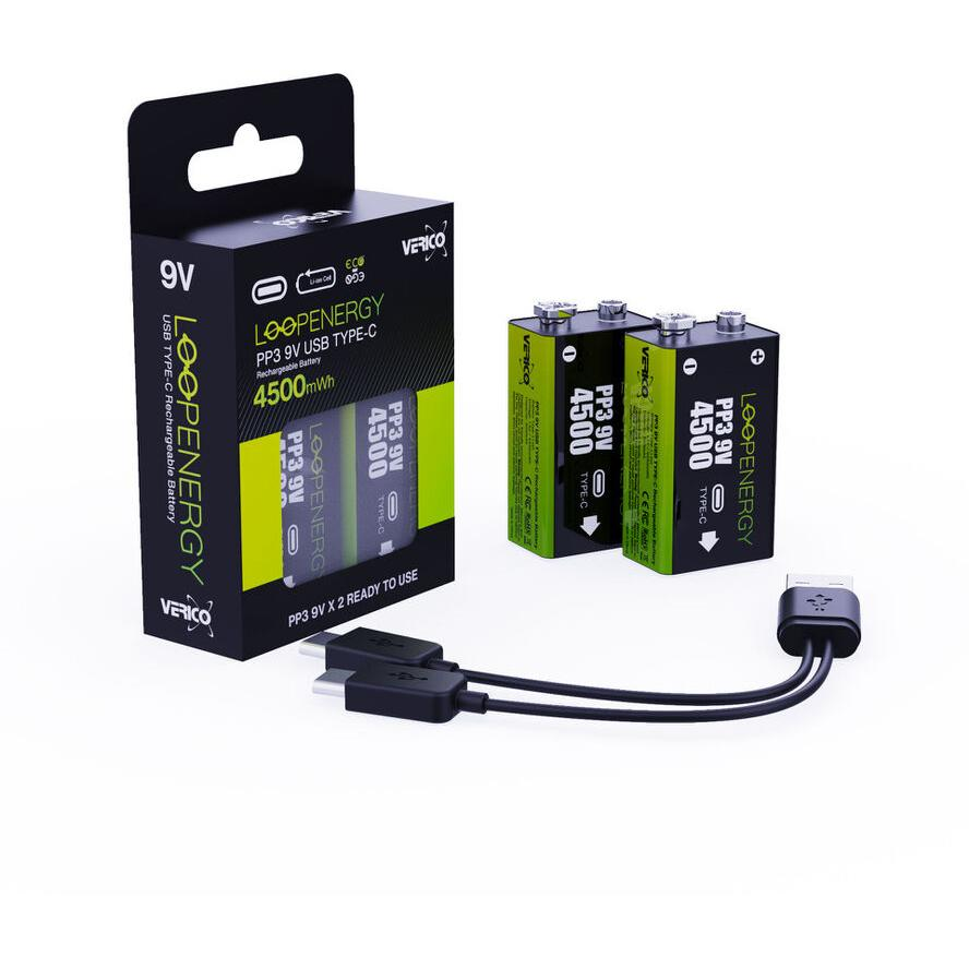 Verico Loop Energy 9V-os Akkumulátor USB-C Li-ion (1UDBT-A3WEB2-NN)
