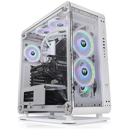 Компютърна кутия Thermaltake Core P6 TG, Бял, Middle Tower, Без захранващ блок