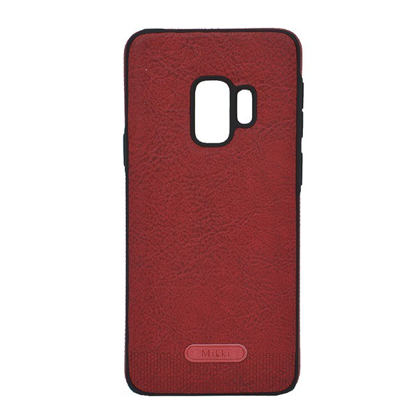 Szilikon telefonvédő (ultravékony, közepesen ütésálló, bőr hatású) PIROS [Samsung Galaxy S9 (SM-G960)] (5996457797387)