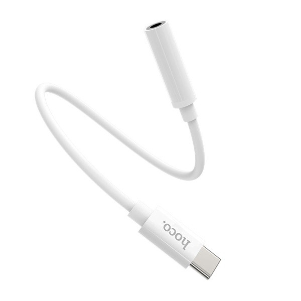 Аудио адаптер HOCO LS30 (Type-C, - 3,5 mm жак гнездо) БЯЛ (LS30)