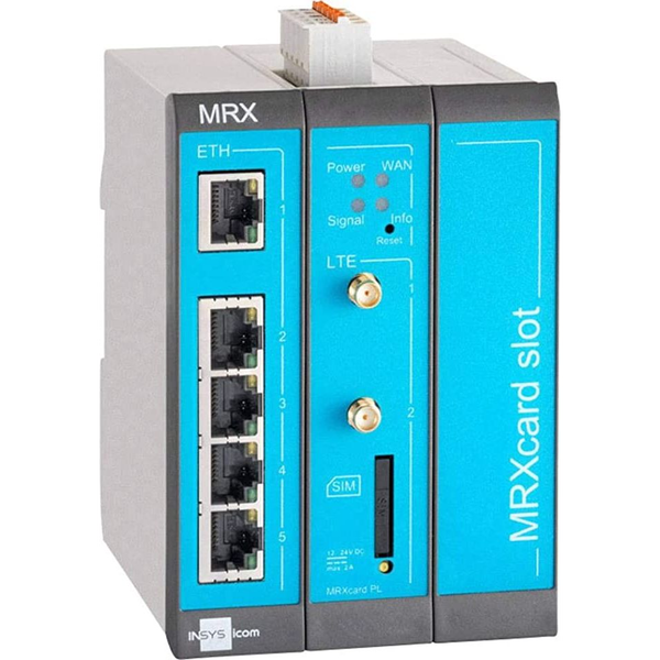 Icom MRX MRX3 LTE - Router, WWAN 5-Port-Switch, VPN, Ethernet, 2xdig.Ein