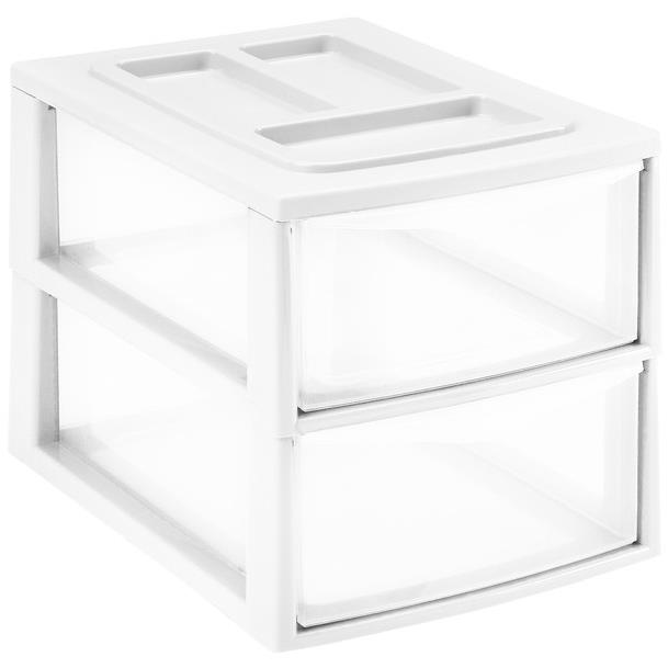 HEIDRUN Irattartó, A4, 2 fiókos, fehér (8591177115649)