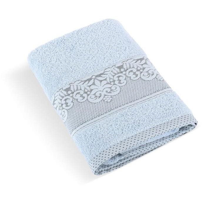 Bellatex s.r.o. frottír törölköző - Orchidea, 500g, 77/023, világoskék, 70 × 140 cm (8004)