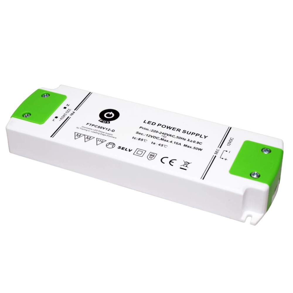 POS Power FTPC50V12-D 12V/4.16A 50W IP20 szabályozható LED tápegység (FTPC50V12-D)