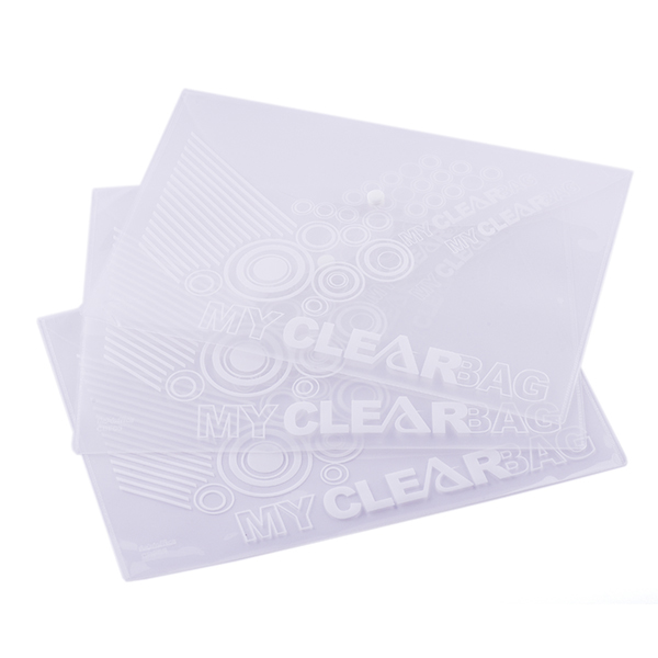 Flexoffice FO-CBF05 A4 180 mikron Irattartó tasak patentos - Áttetsző (10 db) (OW-5666)