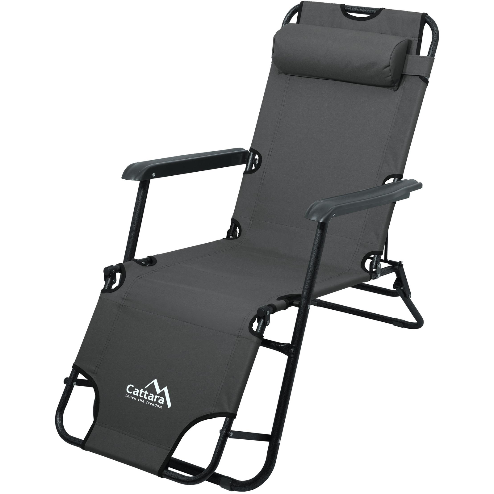 CATTARA COMFORT kempingszék/ágy, antracit (8591686135138)