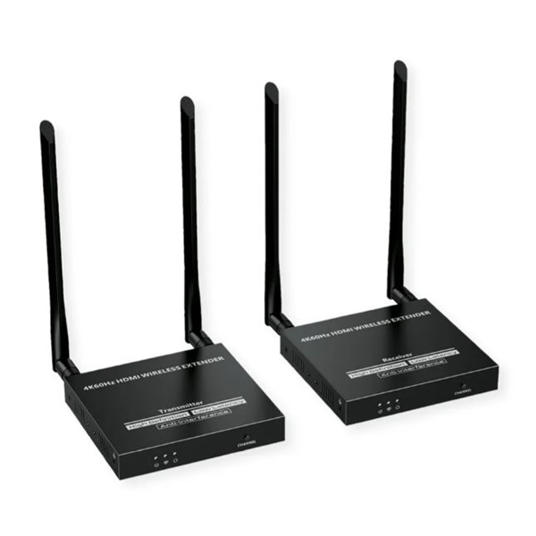 Value HDMI Extender Wireless jeltovábbító jeladó-jelvevő - Fekete