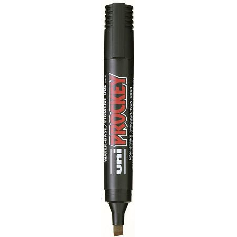 UNI Prockey Marker Pen Medium Bullet Tip PM-122 - Red
