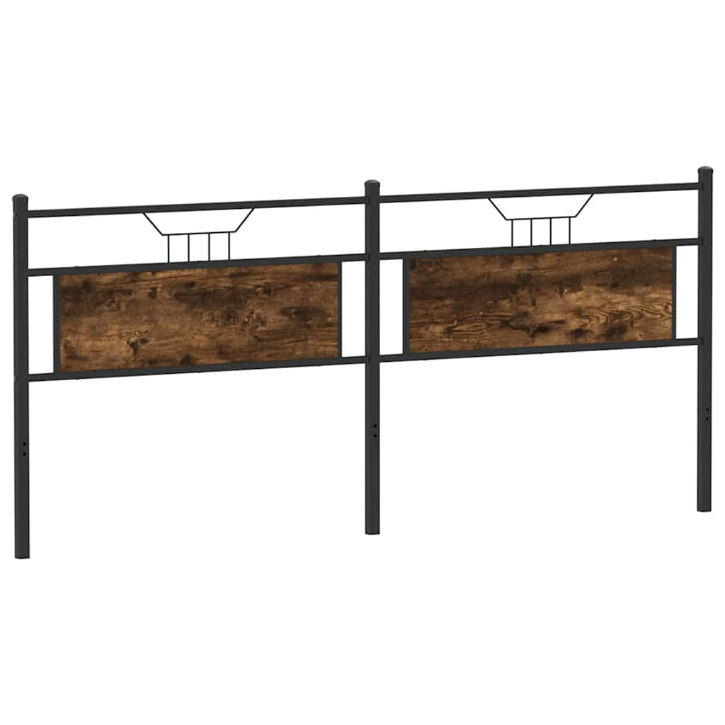 füstös tölgy színű szerelt fa és acél fejtámla 193 cm (4106780)