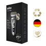 Braun Series 9 Pro 81747588 pánsky holiaci strojček Planžetový holiaci strojček Zastrihávač Strieborná