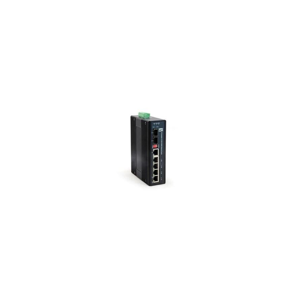 LevelOne IES-0600 netværksswitch Gigabit Ethernet (10/100/1000) Sort