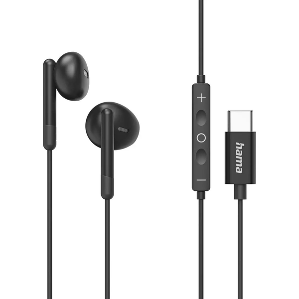 Hama Classy Headset Ledningsført I ørerne Opkald/musik USB Type-C Sort