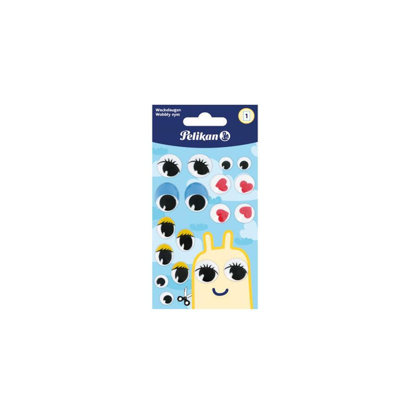 Pelikan Sticker Wackelaugen STWA bunt, 1 Blatt
