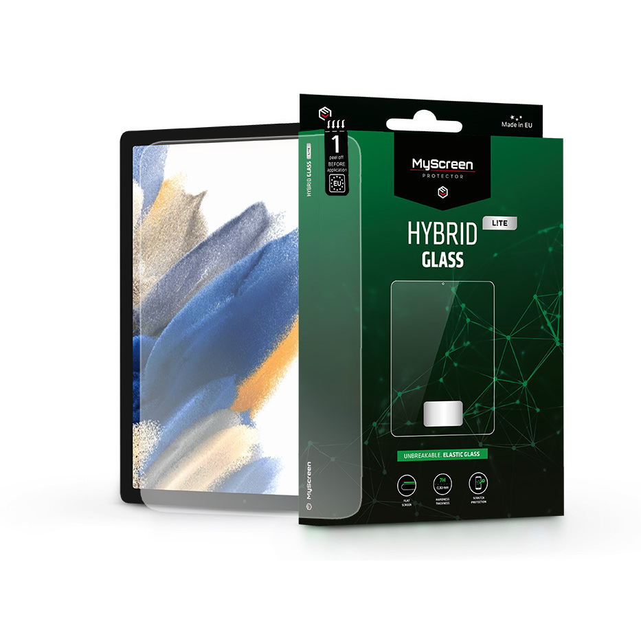 Samsung X200/X205 Galaxy Tab A8 10.5 rugalmas üveg képernyővédő fólia - MyScreenProtector Hybrid Glass Lite - transparent (LA-2130)
