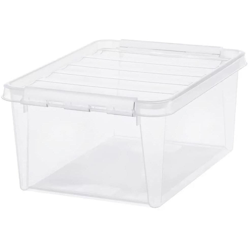 Orthex Classic tárolódoboz, fehér csatok, 14 l, 40×30×18 cm (7332462056947)