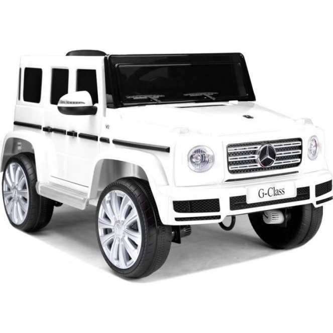 Mercedes G-Class 7912 12 V Elektromos Kisautó - 2.4 GHz, Szülői Távirányítóval, Nyitható Ajtóval, EVA Kerekekkel, Fehér (7912)