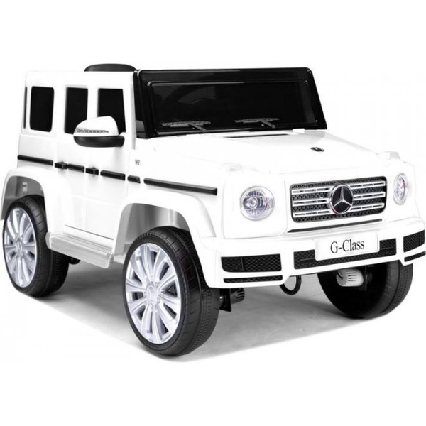 Mercedes G-Class 7912  12 V Elektromos Kisautó - 2.4 GHz, Szülői Távirányítóval, Nyitható Ajtóval, EVA Kerekekkel, Fehér