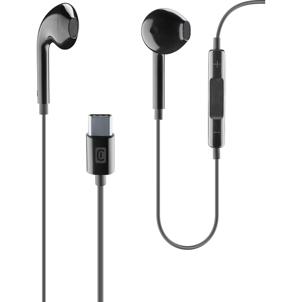 Cellularline 8018080422386 Headset Bedraad In-ear Oproepen/muziek USB Type-C Zwart