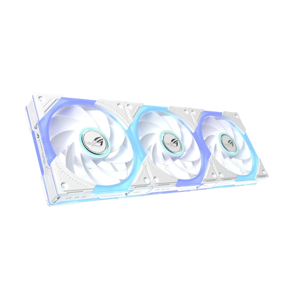 ASUS ROG Eurux GR120 ARGB Reverse Fan White Edition - Triple Pack Computerkabinet Ventilator 12 cm Hvid 3 stk