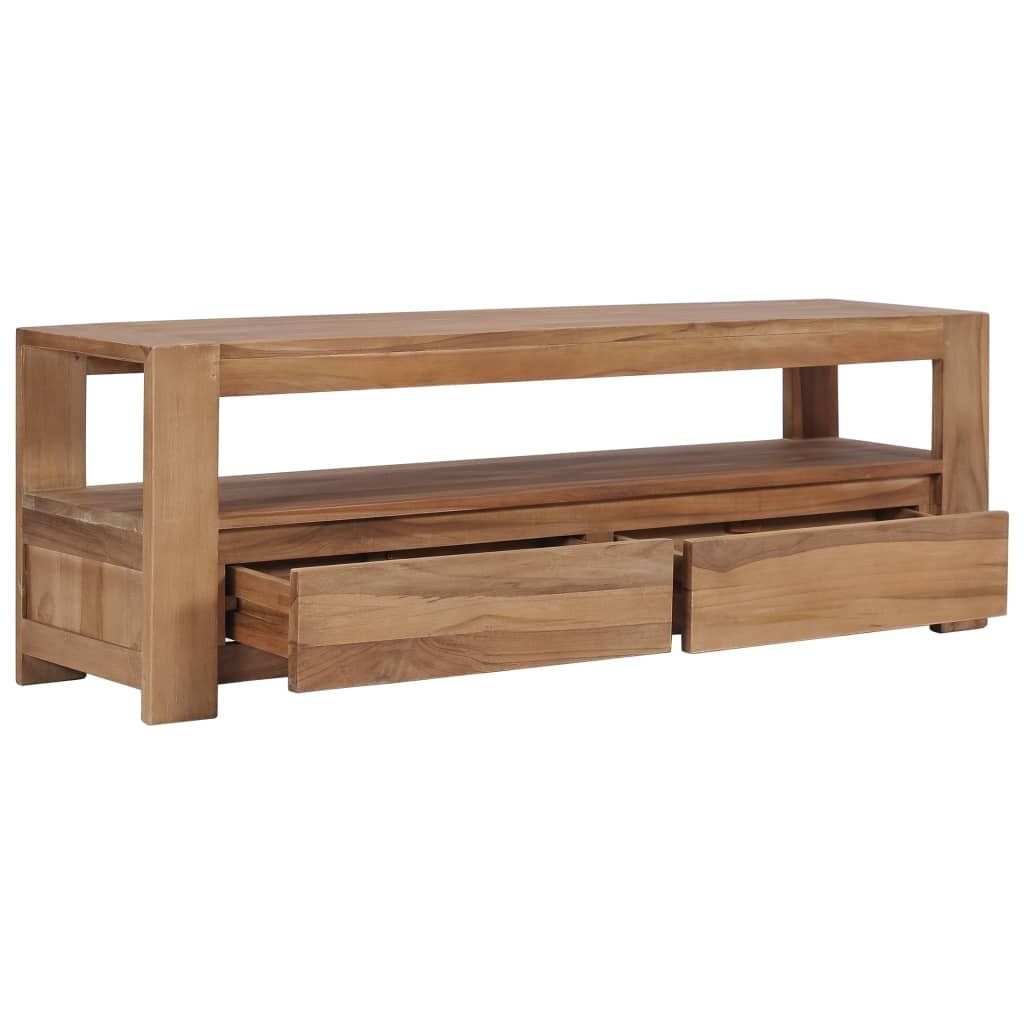 tömör tíkfa TV-szekrény 120 x 30 x 40 cm (286277)
