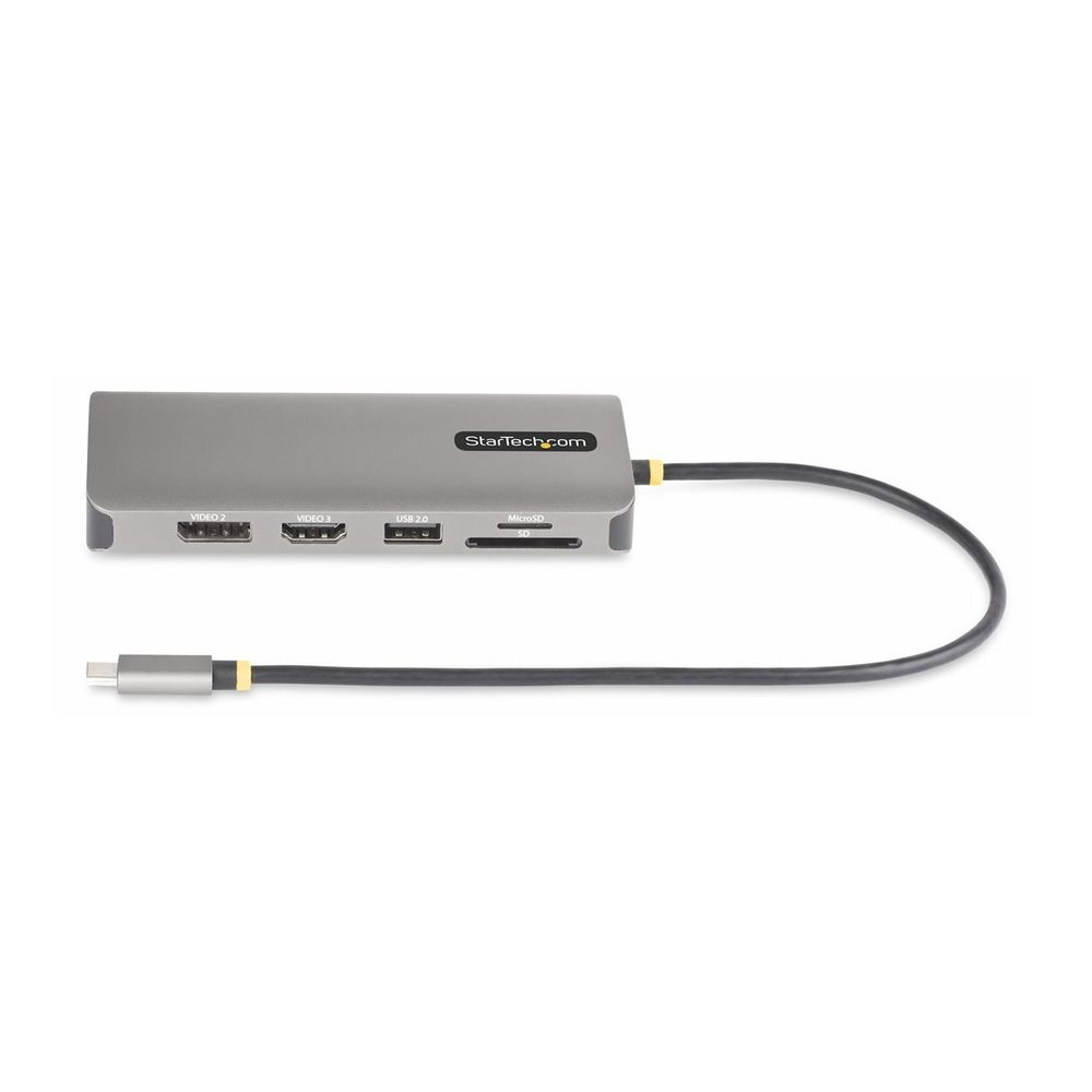 StarTech.com 154B-USBC-MULTIPORT dokovacia stanica a replikátor portov Kábel USB 3.2 Gen 1 (3.1 Gen 1) Type-C Šedá (154B-USBC-MULTIPORT)