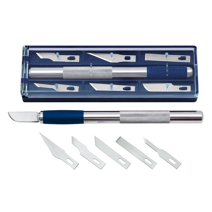 Wedo 15 cm-es hobbikés pótkéssel - Ezüst/Kék (78722)