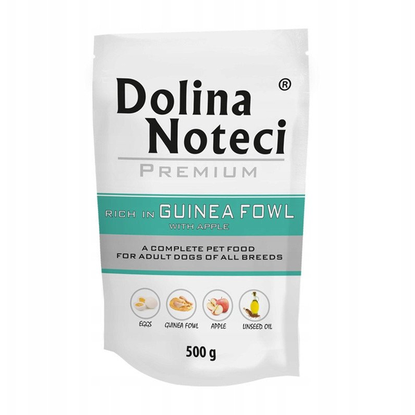 DOLINA NOTECI PIES 500g perliczka         z jabłkiem SASZETKA /10