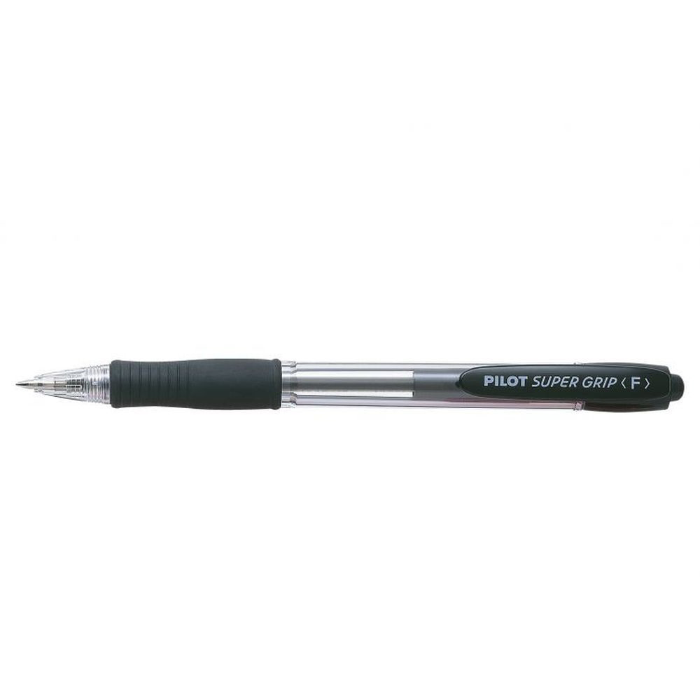 Pilot Super Grip Nyomógombos golyóstoll készlet - Fekete (12 darabos) (BPGP-10R-F-B-DOB)
