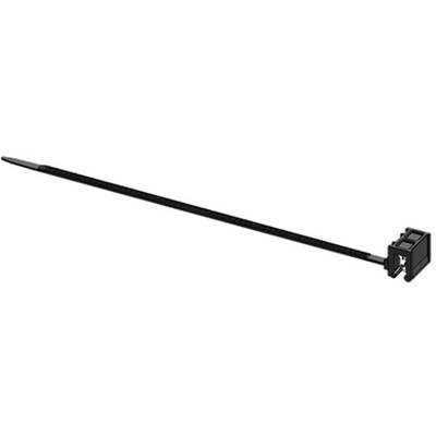 WKK ART005907 Kábelkötöző 160 mm 3.60 mm Fekete Szerelés melletti kábelkötegelés, Hőstabilizált, Időjárásálló 1 db (ART005907)