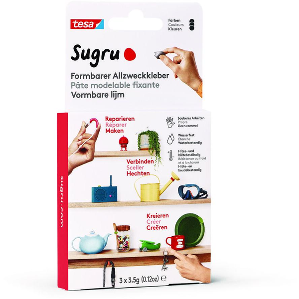 Tvarovatelná lepicí silikonová guma tesa Sugru černá
