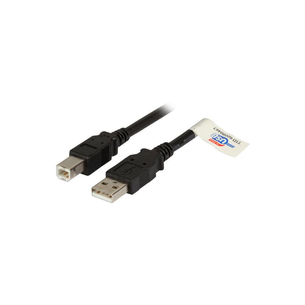 EFB USB2.0 Anschlusskabel A-B,St.-St.,3m,schwarz,Premium