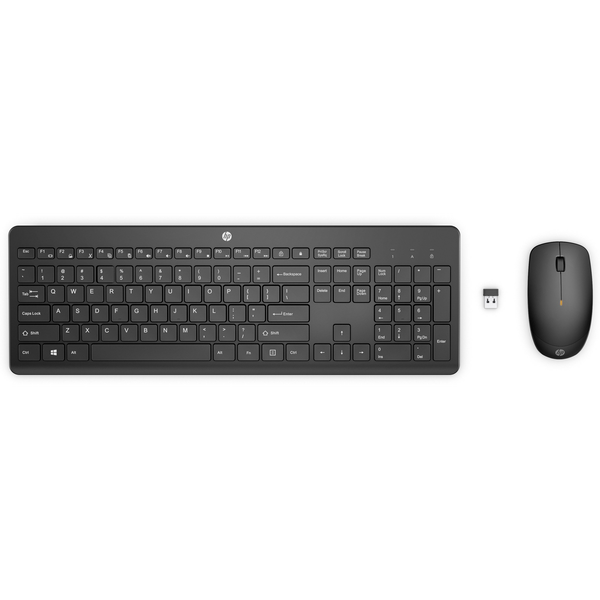 HP 235 Wireless Mouse and Keyboard Combo toetsenbord Inclusief muis Kantoor RF Draadloos Zwart