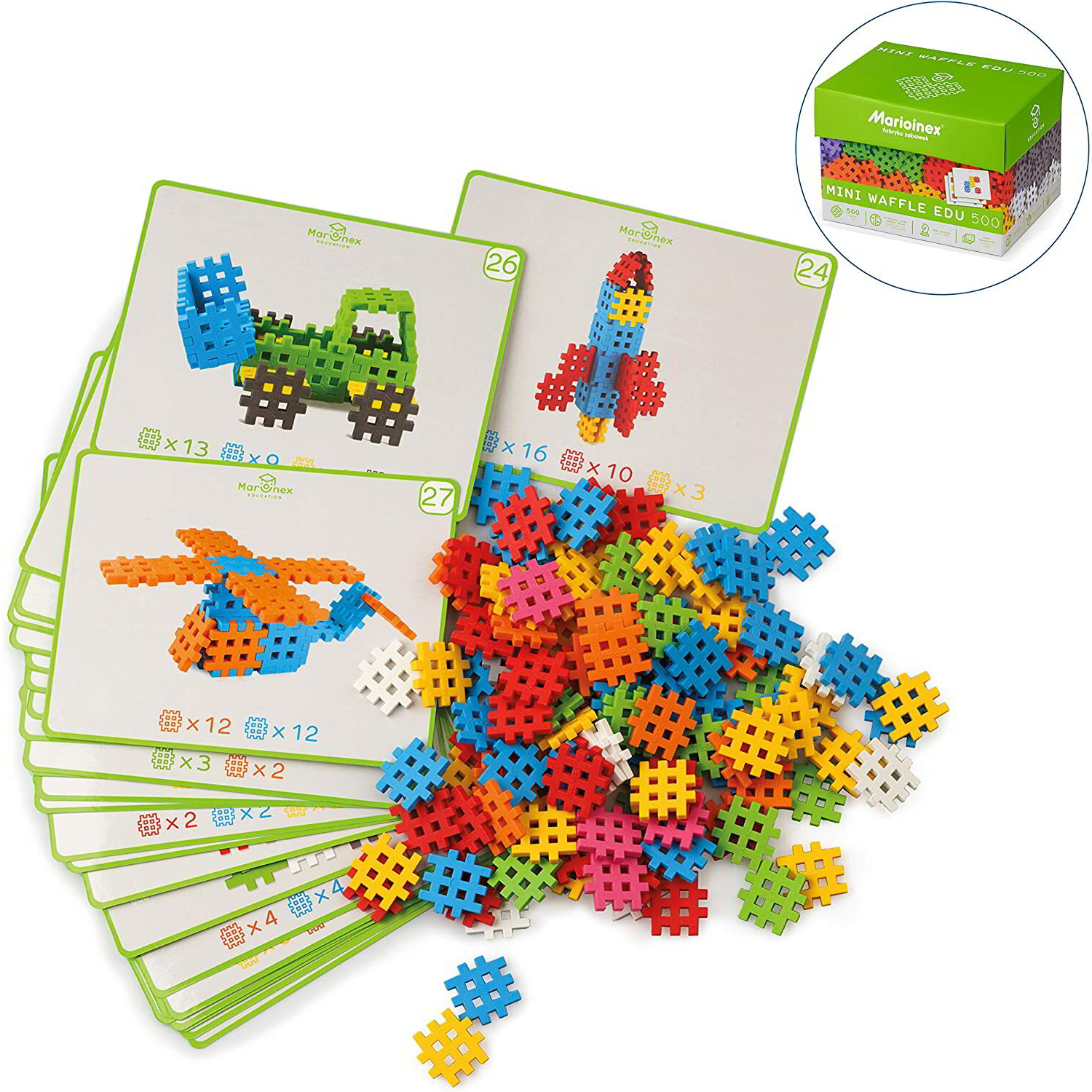 Marionex Mini Waffle EDU 500 darabos építő készlet (902431)