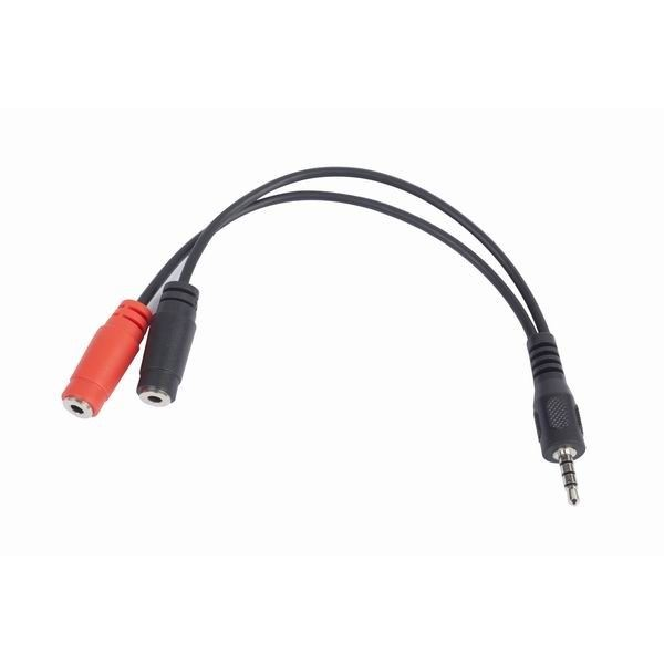 gembird 3,5 mm Audio + Mikrofon-Adapterkabel, 0,2 m