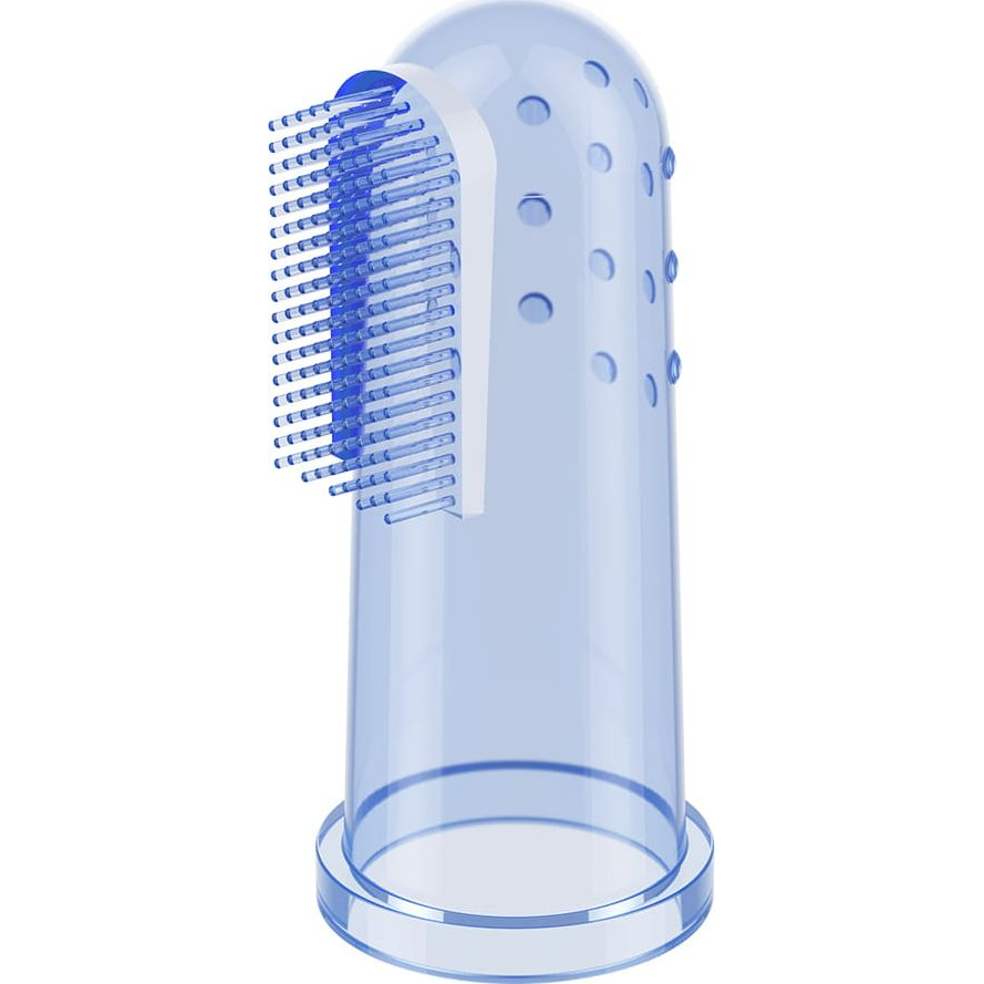 BabyOno Ujjra húzható fogkefe + tok, kék (65343)