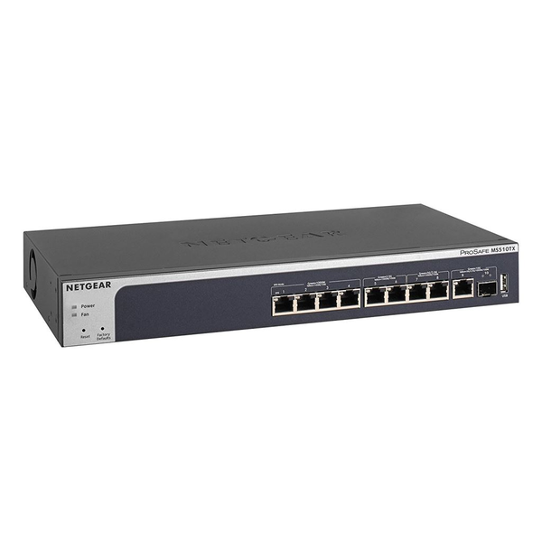 NETGEAR MS510TX Řízený L2/L3/L4 Gigabit Ethernet (10/100/1000) Šedá